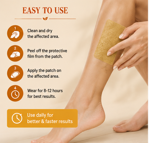 VAYORA™ Turmeric Varicose Veins Treatment for Legs Patch
