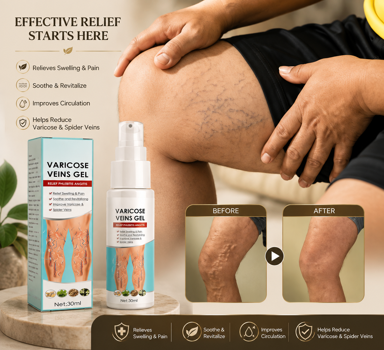 VAYORA™ Leg Comfort Gel