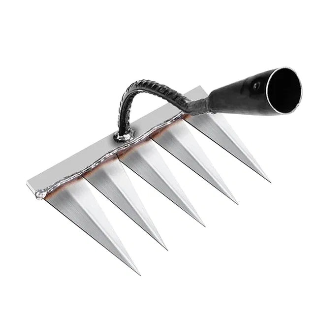 5-Tine Manual Garden Cultivator – Soil Loosener & Light Weeder