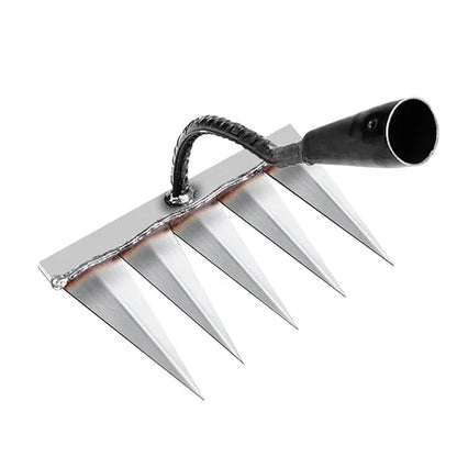 5-Tine Manual Garden Cultivator – Soil Loosener & Light Weeder